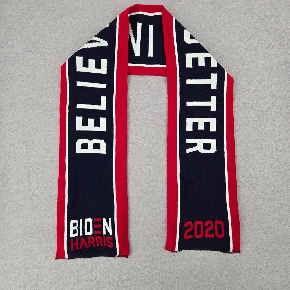 Biden Harris 2020 Scarf Believe Political Americana Historical Presidential